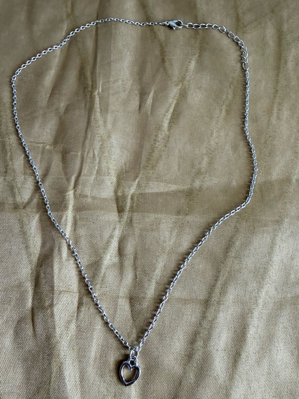 Silver Heart Pendant Necklace - Women's Jewelry - Picture 1 of 4